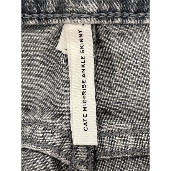 Rag & Bone Cate Mid Rise Ankle Skinny Jeans Colby Gray Size 26 Revolve $255 - Picture 10 of 16